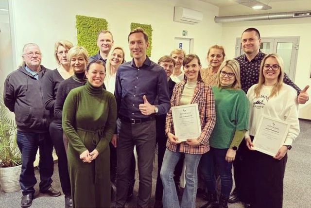 New Year and New Goals! We had great and informative training with @mindaugaslastauskas about types of people, communication and conflicts management! ✅📚🤗

#actiofarma#trainingday#communicationtips#teamwork